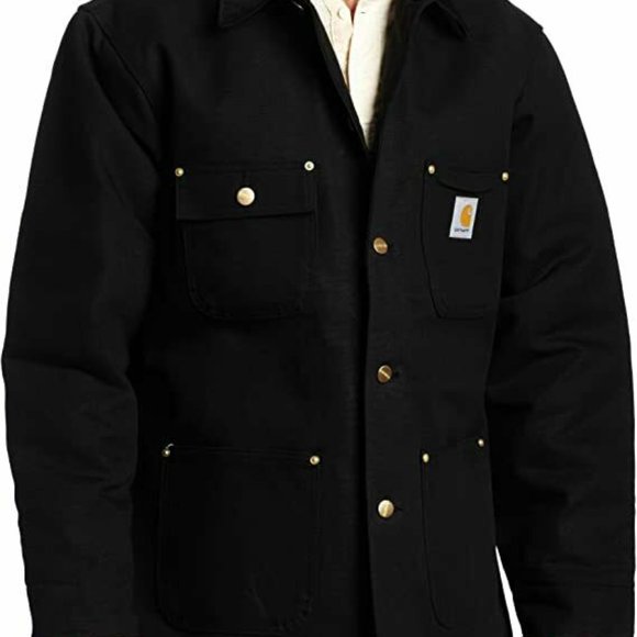 Carhartt Black Duck Chore Coat Blanket Lined - Picture 9 of 11